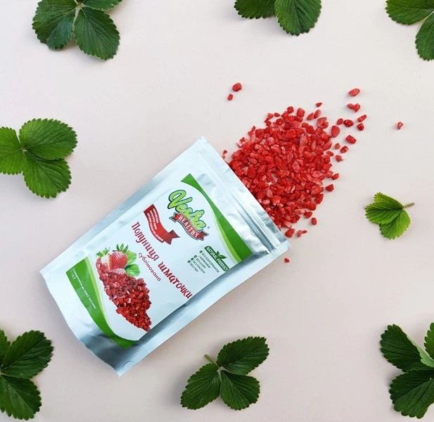 Полуниця сублімована Vestra Healthy шматочки 2-5 мм 50 г - зображення 3