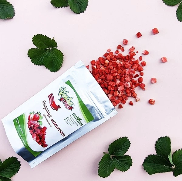 Клубника сублимированная Vestra Healthy кусочки 5-10 мм 100 г - изображение 3
