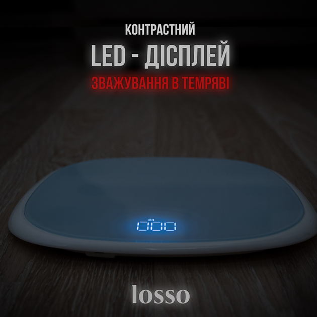 Весы напольные электронные LOSSO FS-2901 белые - изображение 6
