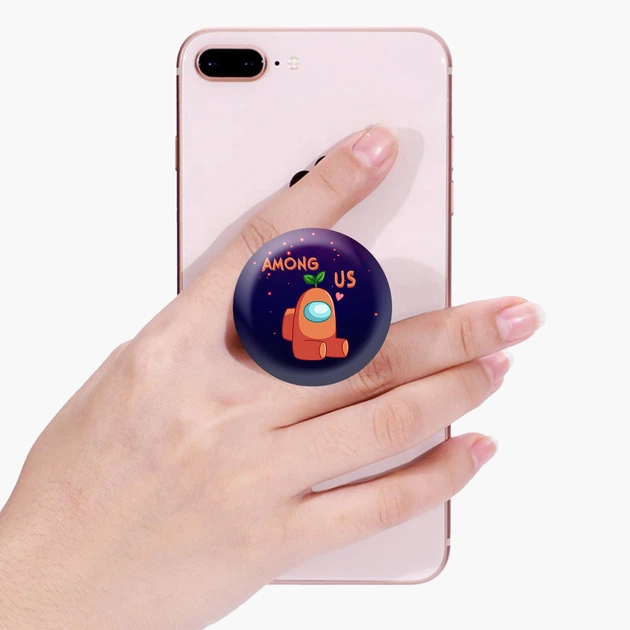 Попсокет (Popsockets) держатель для смартфона Аммонг Ас (Among Us) (8754-2410-WT) Белый - изображение 6