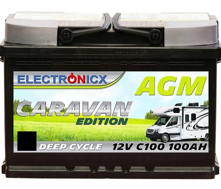 Аккумуляторная батарея 100 AH Electronicx Caravan Edition AGM 12v.АККУМУЛЯТОР - изображение 1