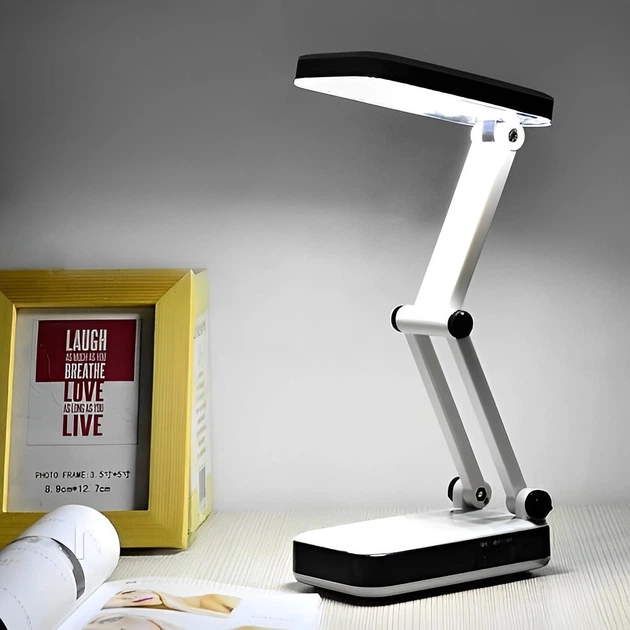 Настольная складная лампа 24 LED, YT-666, Настольный светодиодный светильник / Лампа трансформер с аккумулятором из 24 энергосберегающих светодиодов - изображение 10