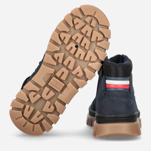 Підліткові демісезонні черевики для хлопчика Tommy Hilfiger T3B5-32517-1441800 39 Сині (8056380909879) - зображення 5