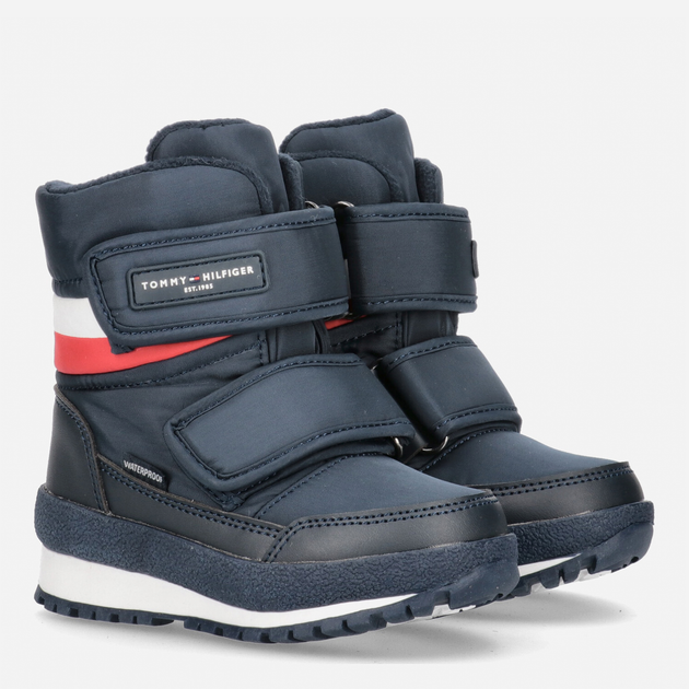 Śniegowce chłopięce ocieplane Tommy Hilfiger T3B5-32545-1485Y019 33 Niebieski/Czerwony/Biały (8052578036037) - obraz 2