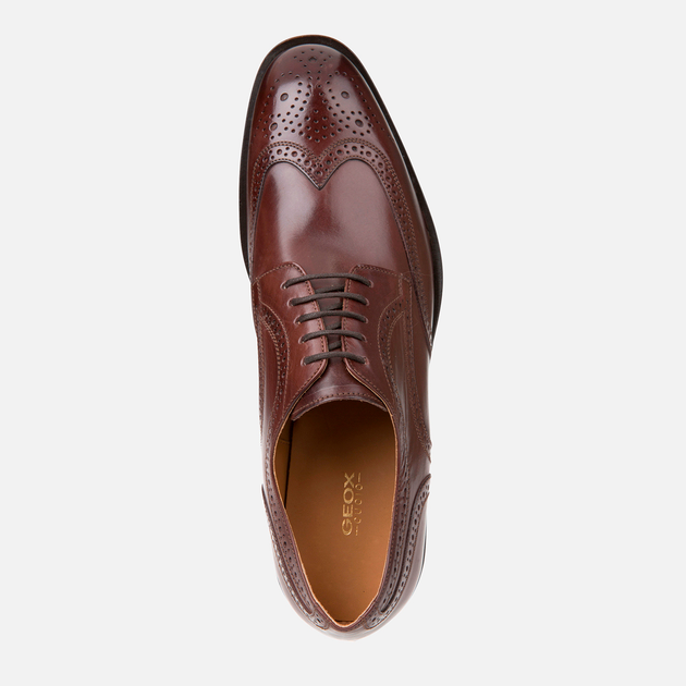 Buty brogsy męskie Geox U825LF/00043/C6027 39 (8058279230699) - obraz 6