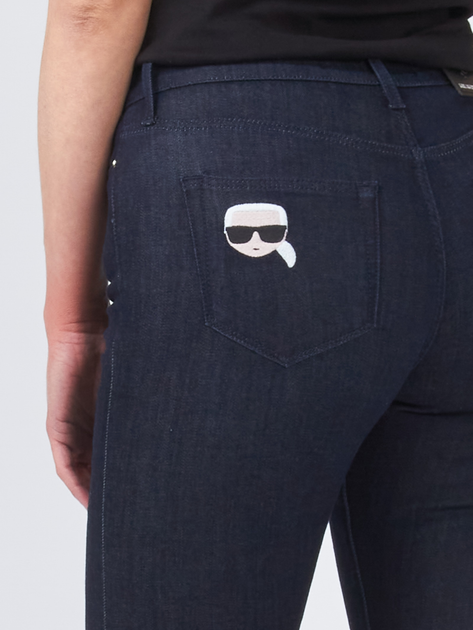 Джинси Slim fit жіночі Karl Lagerfeld KLWP000101128W1-001 24 Чорні (9000004421819) - зображення 3