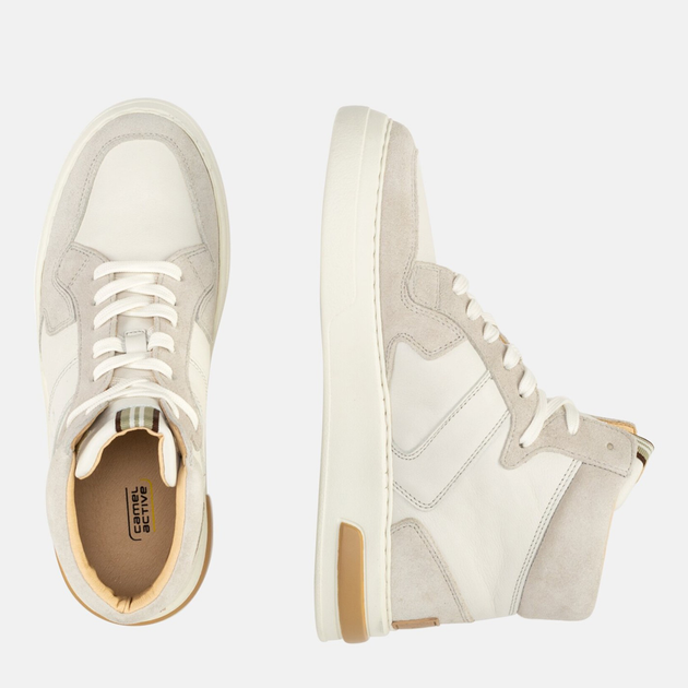 Trzewiki damskie skórzane wysokie Camel Active Lead 24131020 37 (6US) 23.8 cm Białe (4063996388299) - obraz 4