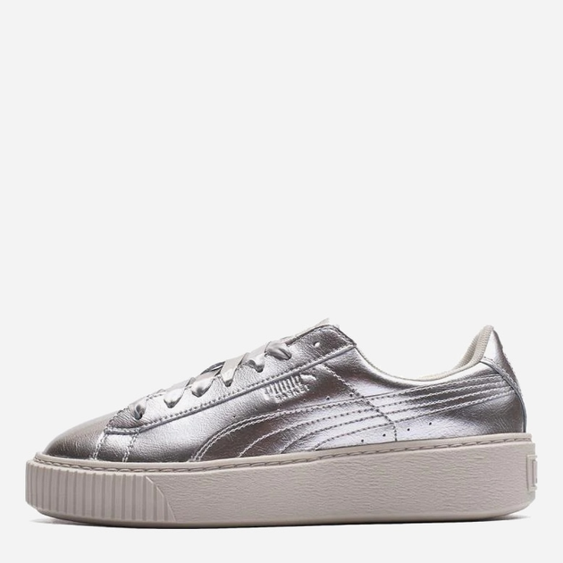 Puma basket platform clearance blanche