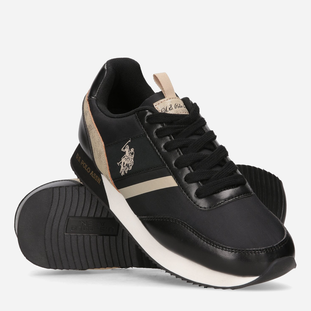 Жіночі кросівки U.S. Polo Assn Sneaker NOBIW002WBNY4 38 Чорні (8055197314012) - зображення 3