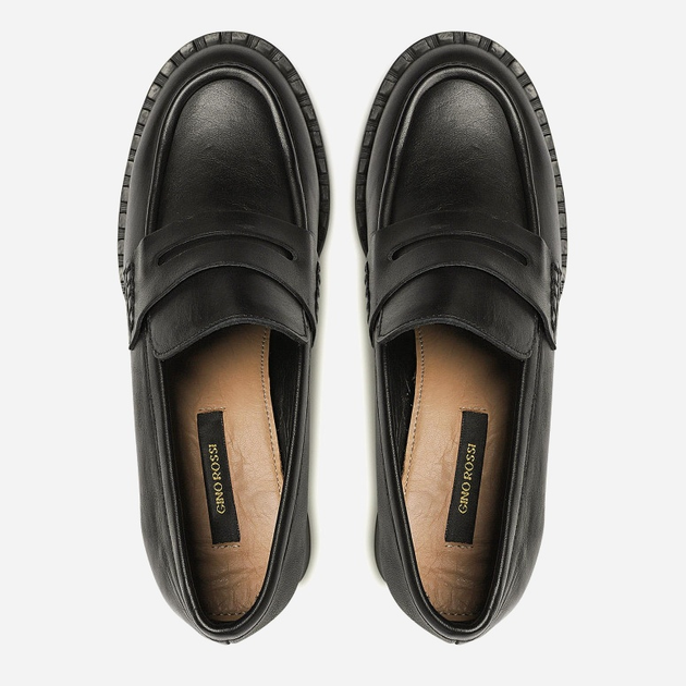 Жіночі лофери Gino Rossi 222FW46 38 24.8 см Чорні (5904862013688) - зображення 4