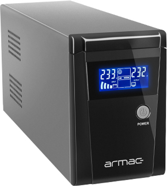 ДБЖ Armac Office 850F 850VA (480W) Black (O/850F/LCD) - зображення 3