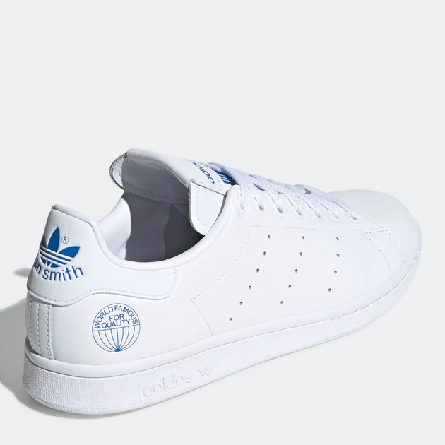 Жіночі кеди низькі adidas Originals Stan Smith FV4083 38.5 (6.5) 25 см Cloud White/Cloud White/Blue Bird (4062056796449) - зображення 4