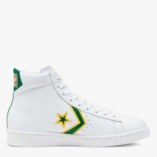 Trampki Converse Pro Leather Mid 167061C 40,5 (7,5) 25,5 cm Białe/Koniczyna/Amarillo (888757766437) - obraz 1