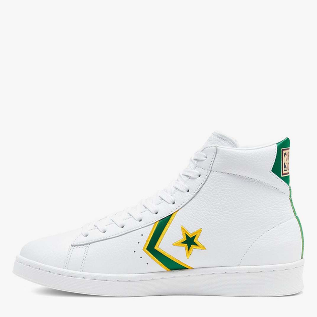 Trampki Converse Pro Leather Mid 167061C 40,5 (7,5) 25,5 cm Białe/Koniczyna/Amarillo (888757766437) - obraz 2