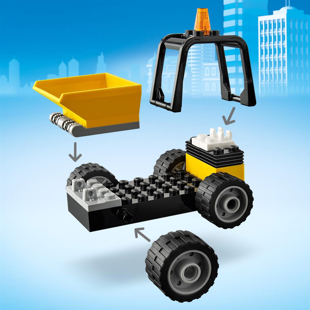 Конструктор LEGO City Great Vehicles Пікап для дорожніх робіт 58 деталей (60284) - зображення 9