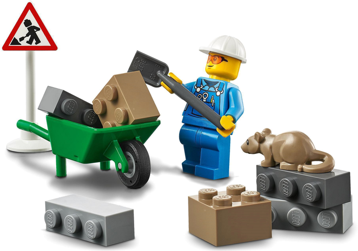 Конструктор LEGO City Great Vehicles Пікап для дорожніх робіт 58 деталей (60284) - зображення 11