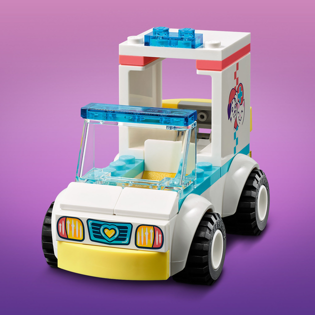 Zestaw klocków LEGO Friends Karetka kliniki dla zwierzątek 54 elementy (41694) - obraz 7