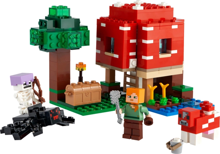 Zestaw klocków LEGO Minecraft Dom w grzybie 272 elementy (21179) - obraz 2