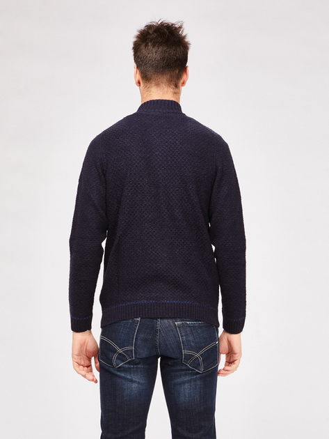 Sweter męski rozpinany GAS 562060431883-0194 S Granatowa (8056775916680) - obraz 2