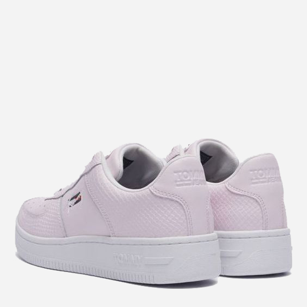 Tenisówki damskie z eko skóry na platformie do kostki Tommy Jeans EN0EN01427-TOG 40 Różowe (8720114364097) - obraz 5