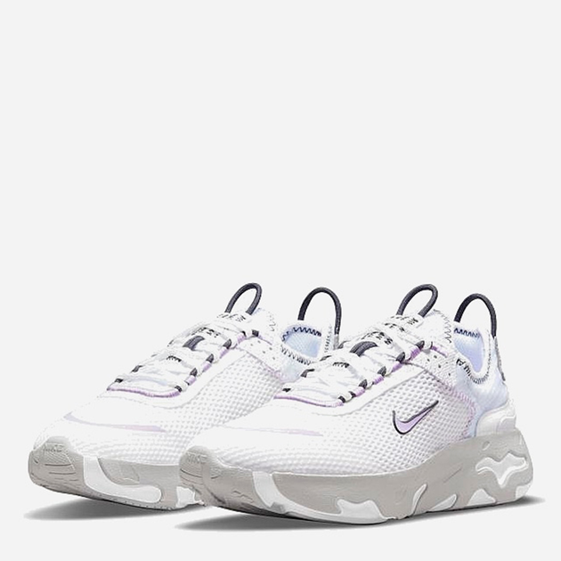 Buty sportowe dla dzieci Nike React Live CW1622-102 36.5 (4.5Y) White/Grey Fog/Off Noir/Lilac (19523928456415) - obraz 2