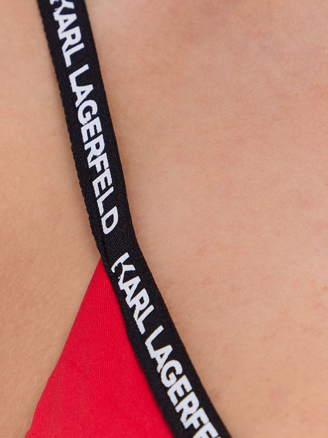 Strój kąpielowy jednoczęściowy damski Karl Lagerfeld KL21WOP01 L Czerwony (8052283339539) - obraz 4