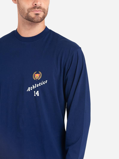 Longsleeve Bel-Air Athletics 30BELM207216250-89 S Niebieski (8056353007984) - obraz 3