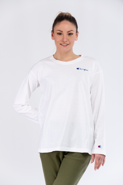 Longsleeve damski Champion 110994-WW001 M Biały (8056426111877) - obraz 1