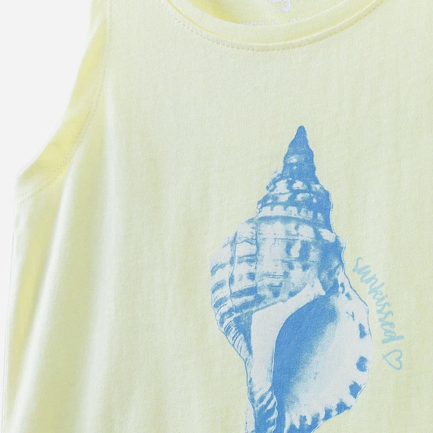 Koszulka na ramiączkach młodzieżowa dziewczęca 5.10.15 Mix And Match 4I4026 158 cm Żółta (5902361970358) - obraz 3