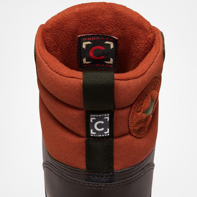 Zimowe trampki męskie Converse Chuck Taylor All Star Berkshire Boot A00721C 42.5 (9) 27 cm Czarny/Czerwony (194433802376) - obraz 9
