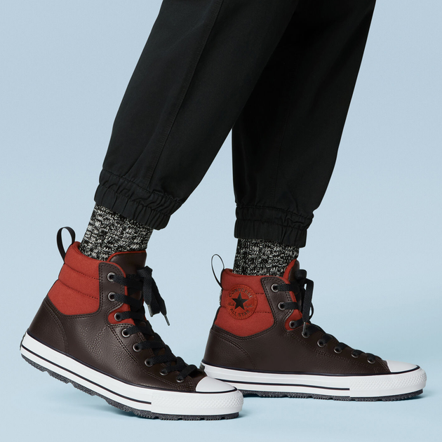 Zimowe trampki męskie Converse Chuck Taylor All Star Berkshire Boot A00721C 42.5 (9) 27 cm Czarny/Czerwony (194433802376) - obraz 10