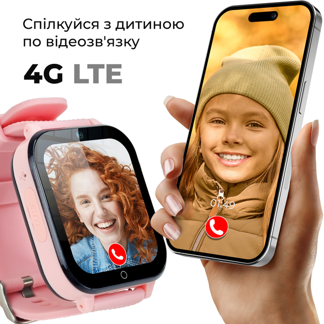 Детские смарт часы JETIX DF100 Pro Kids GPS с виброзвонком, 4G ...