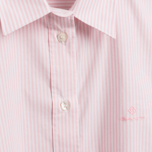 Сорочка жіноча GANT Banker Stripe Stretch Broadcloth 4320051 40 Рожева (7325705360260) - зображення 2