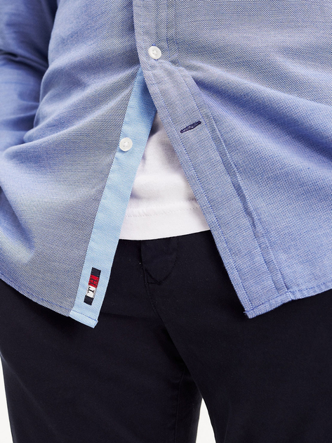 Сорочка Tommy Hilfiger Flex Jaspe Dobby Shi MW0MW10674 S Sodalite Blue (8719859340299) - зображення 4