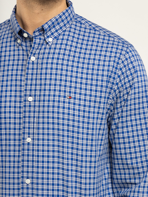 Tommy Hilfiger Basic Check Shirt MW0MW12159 XXL Sodalit Niebieski (8719859480100) - obraz 5