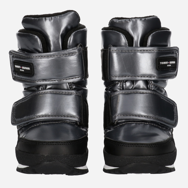 Śniegowce dziewczęce Tommy Hilfiger T3A5-32434-1485918- 24 Ciemno srebrne (8052578025345) - obraz 4