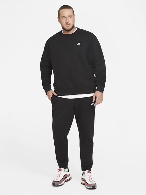 Світшот чоловічий Nike M Nsw Club Crw Bb BV2662-010 L Чорний (193146344555) - зображення 7