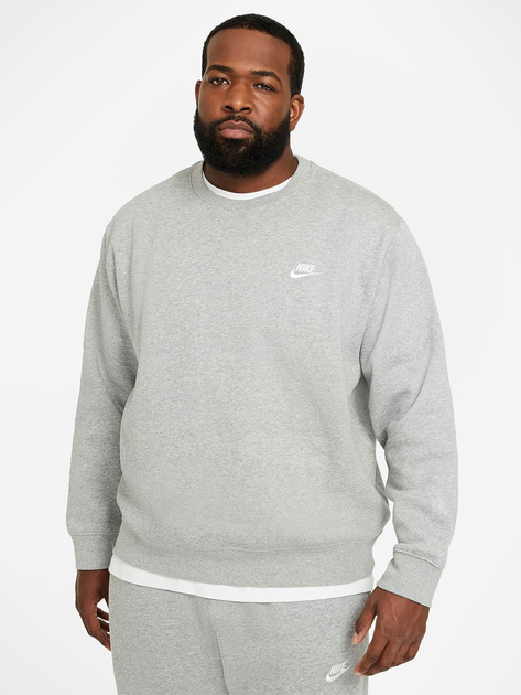 Bluza bez kaptura męska Nike M Nsw Club Crw Bb BV2662-063 3XL Szara (193150917028) - obraz 5