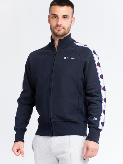 Толстовка на блискавці чоловіча Champion 213736-BS501 XL Синя (8056426581083) - зображення 1