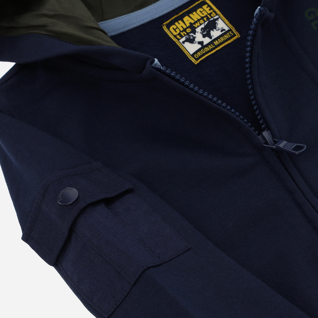 Дитяча толстовка з капюшоном для хлопчика Original Marines DCA2673B-19-3923TCX 98-104 см Синя (2000301455026) - зображення 4
