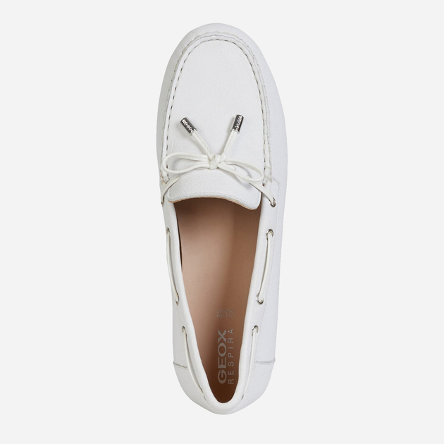 Buty żeglarskie damskie skórzane Geox D724RA/00046/C1000 37 Białe (8054730440270) - obraz 4