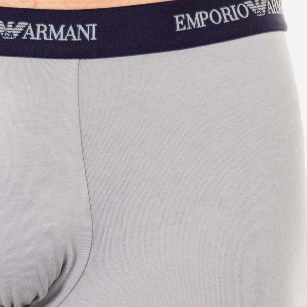 Bokserki Emporio Armani CC717-111210 S 2 szt Szare/Granatowe (8033921434533) - obraz 4