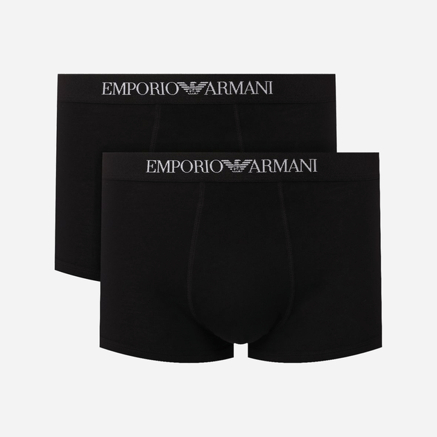 Bokserki Emporio Armani CC722-111613 S 2 szt. Czarne (8053320294439) - obraz 1