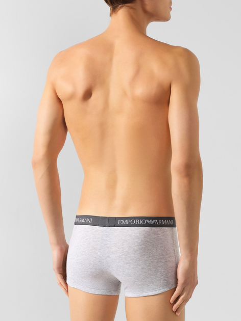 Труси-шорти Emporio Armani CC722-111613 M 2 шт. Чорний/Сірий (8053320294545) - зображення 3