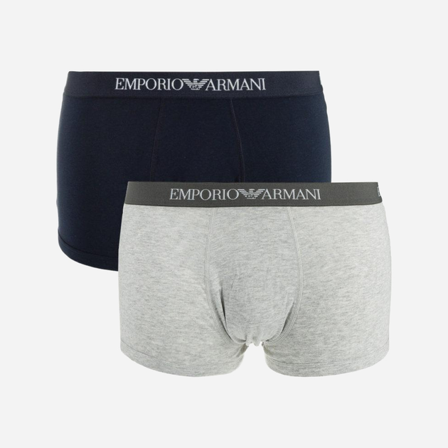 Труси-шорти Emporio Armani CC722-111613 XL 2 шт. Синій/Сірий (8051495537856) - зображення 1