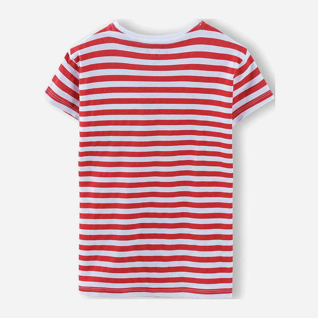 T-shirt dziecięcy dla dziewczynki 5.10.15 Mix And Match 3I4033 98 cm Biały/Czerwony (5902361956284) - obraz 2