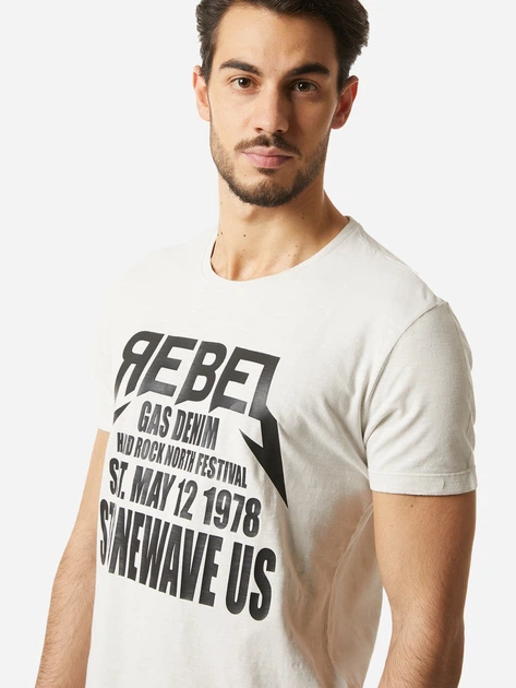 Футболка GAS 542924182584-2915 L Cloud Grey (8056775296492) - зображення 4