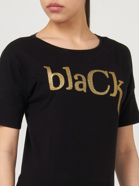 T-shirt damski GAS 547044184257-0200 L Czarny (8056775443216) - obraz 3
