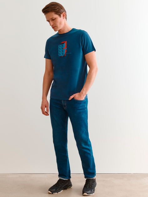 Koszulka męska Tatuum Mikin 5 T2204.655B-624 XL Niebieska (5900380987296) - obraz 3