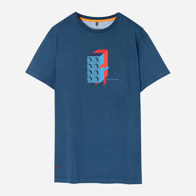 Koszulka męska Tatuum Mikin 5 T2204.655B-624 XL Niebieska (5900380987296) - obraz 5